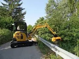 Flail mower for 9 tons 24 sets of blades excavator rotatory brush cutters boom mowers