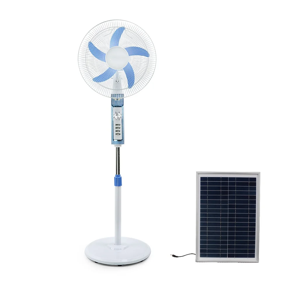 12V 16 inch fan ac fan solar stand fans with solar panel