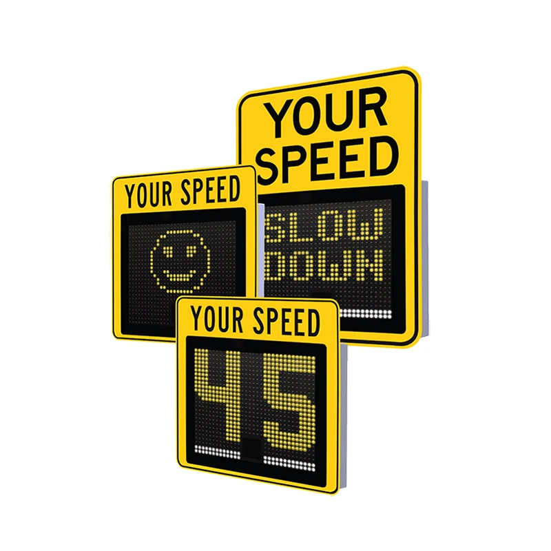 Hot radar speed signs rader speed sign LED radar detector speed limiter display traffic sign kit led screen china solar powered