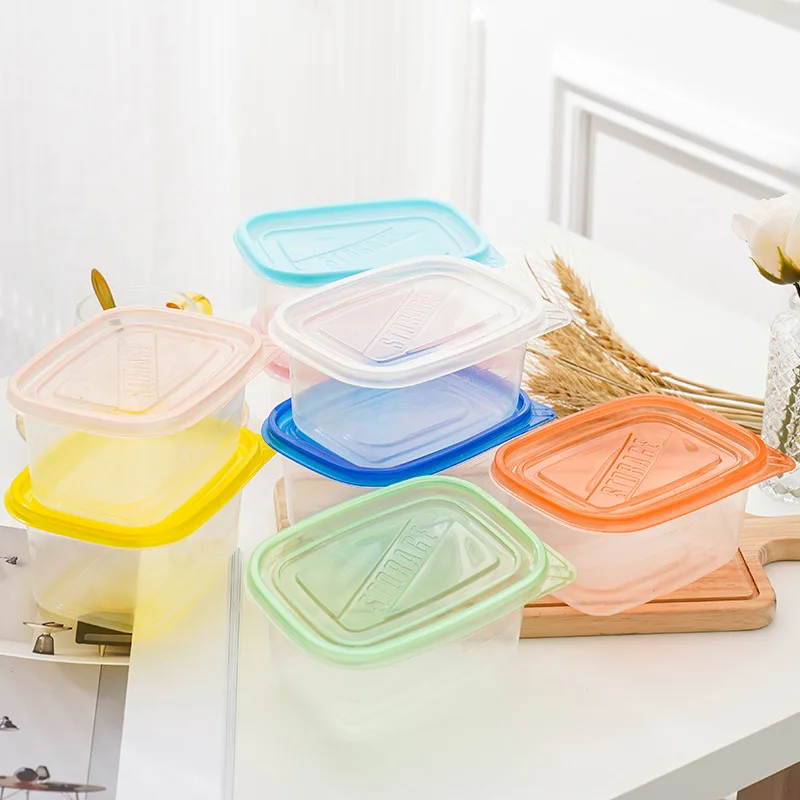 Custom LOGO Lunch Box Sealed Easy-to-carry Square Packaging Plastic Cake Box