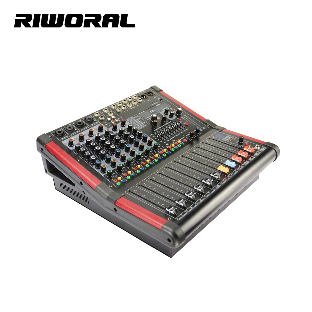 GB8D 8 channel usb interface controller 99 DSP power mixer effect sound console power mixer amplifier