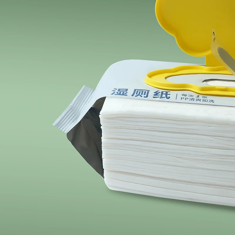 Toilet Moist Towel Tissue biodegradable cleaning wipes flushable wet wipes Soft and thick, wipe clean