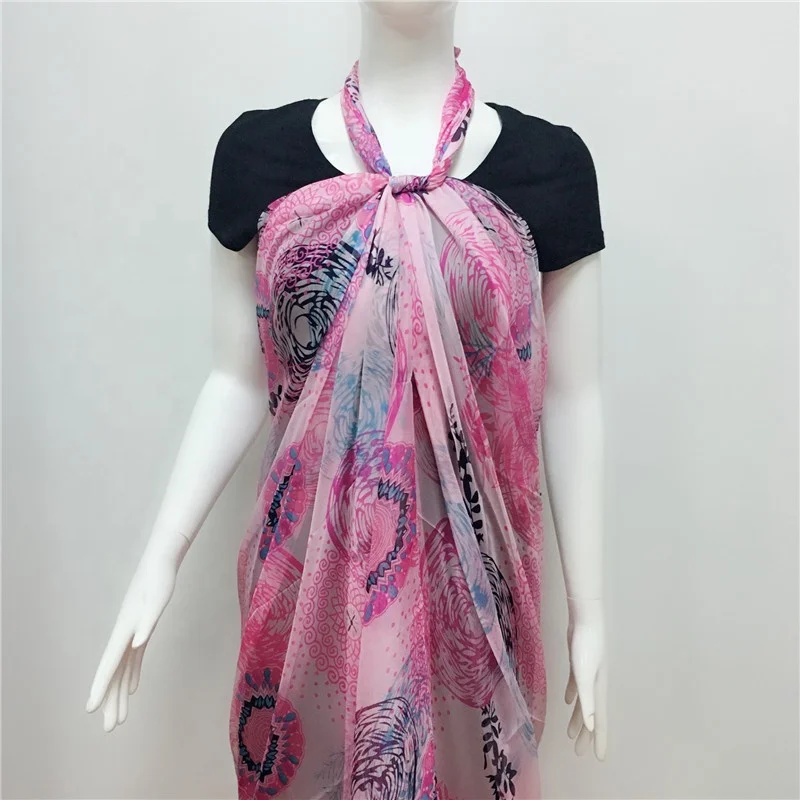 New design Malaysia chiffon printing muslim scarf for women
