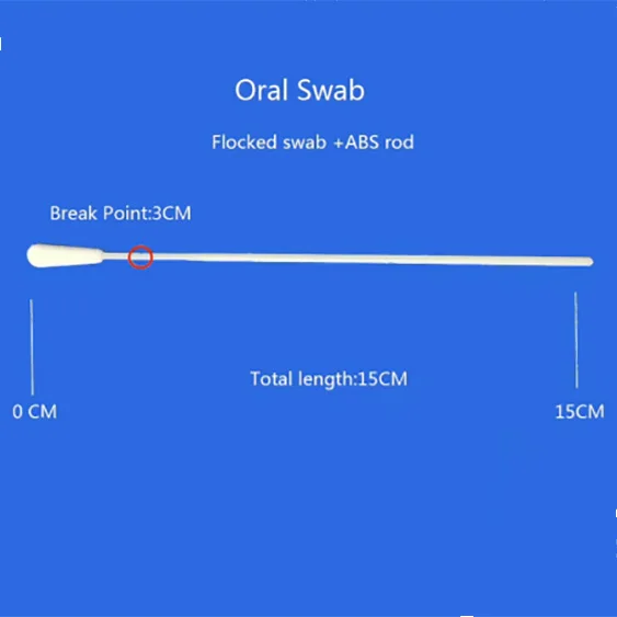 Nasal swab nasopharyngeal throat oral specimen collection transport vtm sterile disposable sampling flocked swabs sticks