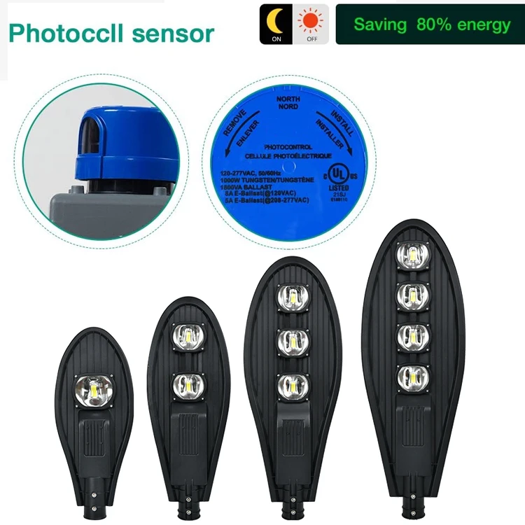 Hot Sale Outdoor Road Lamp Waterproof Streetlight Sensor Die-Casting Aluminum Cobra 50w 100w 150w 200w 250w Led Street Light