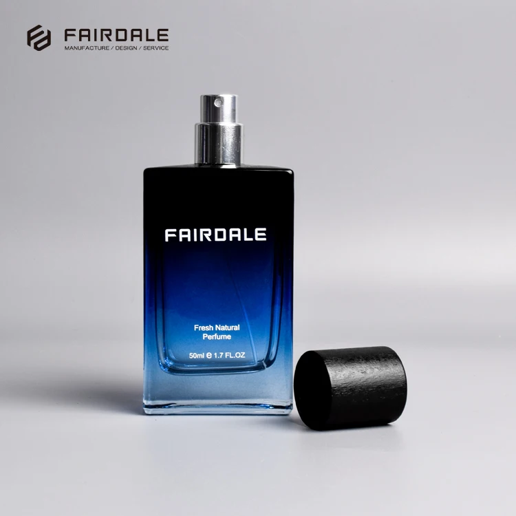 Wholesale Customized 50ml Square Glass Bottles Luxury Perfume Bottle Manufacture