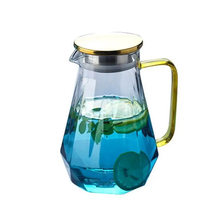 Heat Resistant Borosilicate Juice Glass Water Pitcher Glass Water Jug