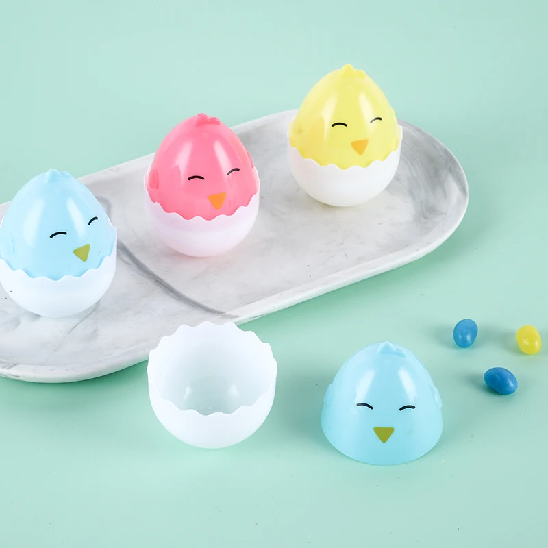 Colorful Plastic chicken Easter Egg  chicken plastic easter egg,animal plastic easter eggs