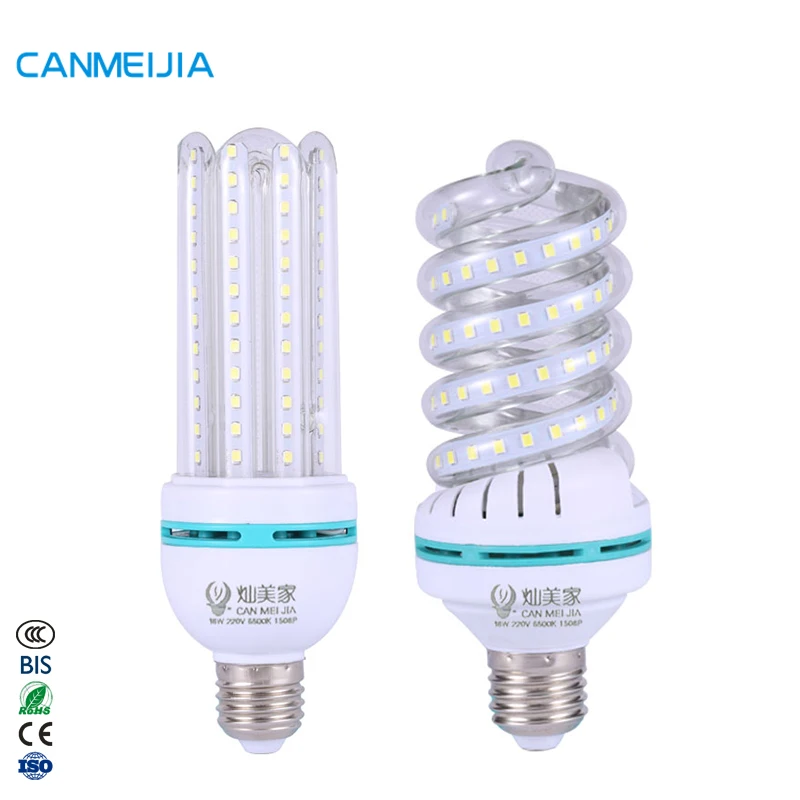  Энергосберегающая лампа 3 Вт 5 7 9 12 18 24 32 45 SMD U/Спиральная форма CFL флуоресцентная энергосберегающая другая