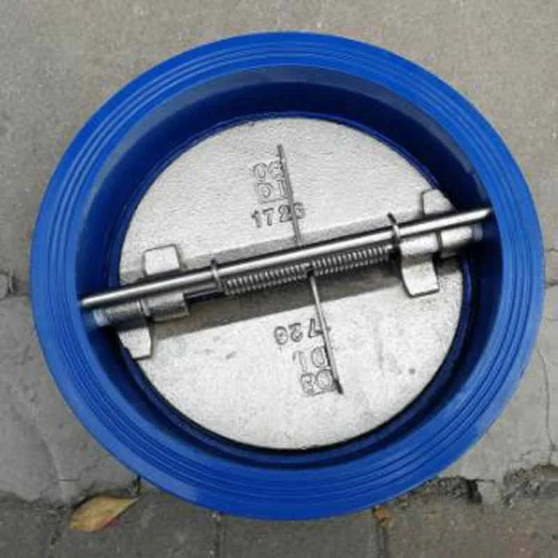 Veyron DN50 to DN1200  Iron Brass Double Disc CF8M Disc Wafer Butterfly dual plate check valve in ANSI DIN JIS BS