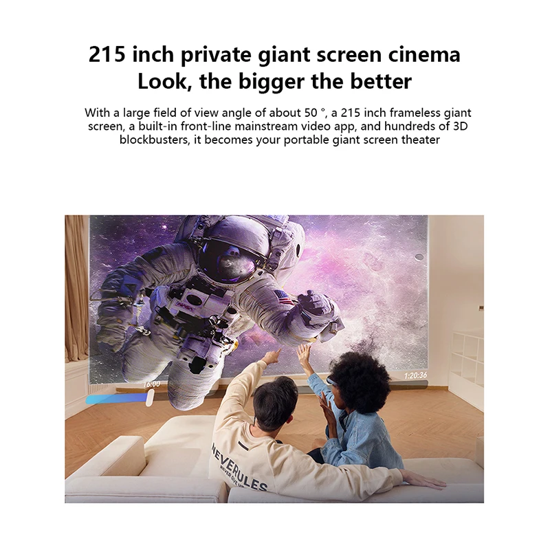 Original Rokid Max AR 3D Smart Glasses Micro OLED 215Max Screen 50 FoV Viewing For Phones/Switch/PS5/Xbox/PC