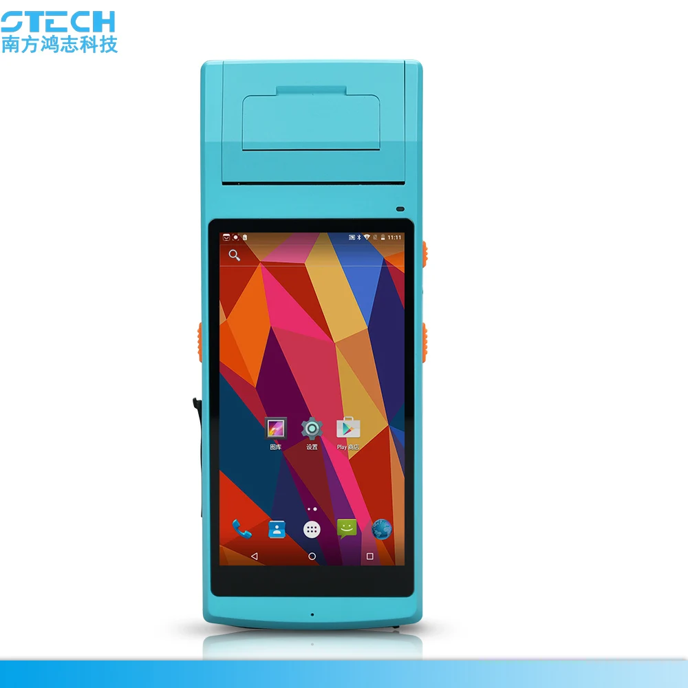 
 Портативный ручной POS-терминал NFC, мобильный сенсорный экран, Pos-терминал с принтером для розничных продавцов и ресторанов  