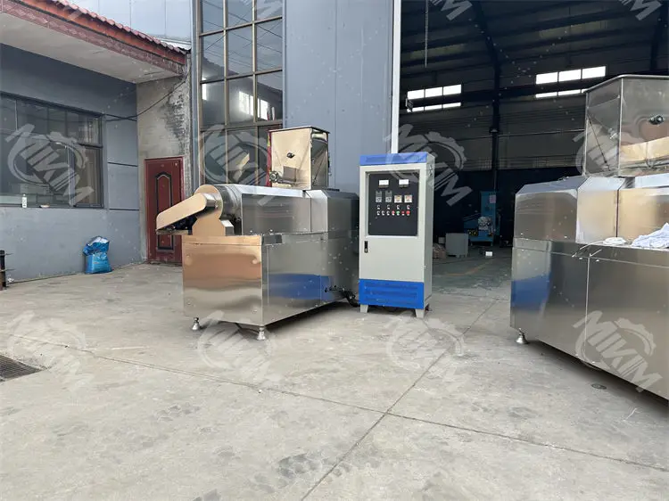 hot automatic dog and cat food manufacturing extruder pet feed kibbel wet making machine production line