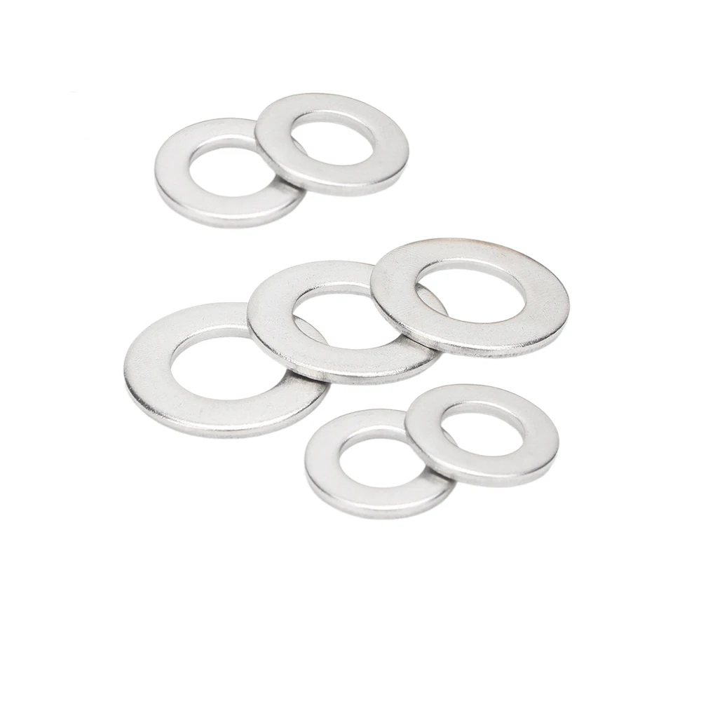 18-8 Stainless Steel Washers Steel Washer Shim Flat Plain Finish Din 125 M4 Hole Size