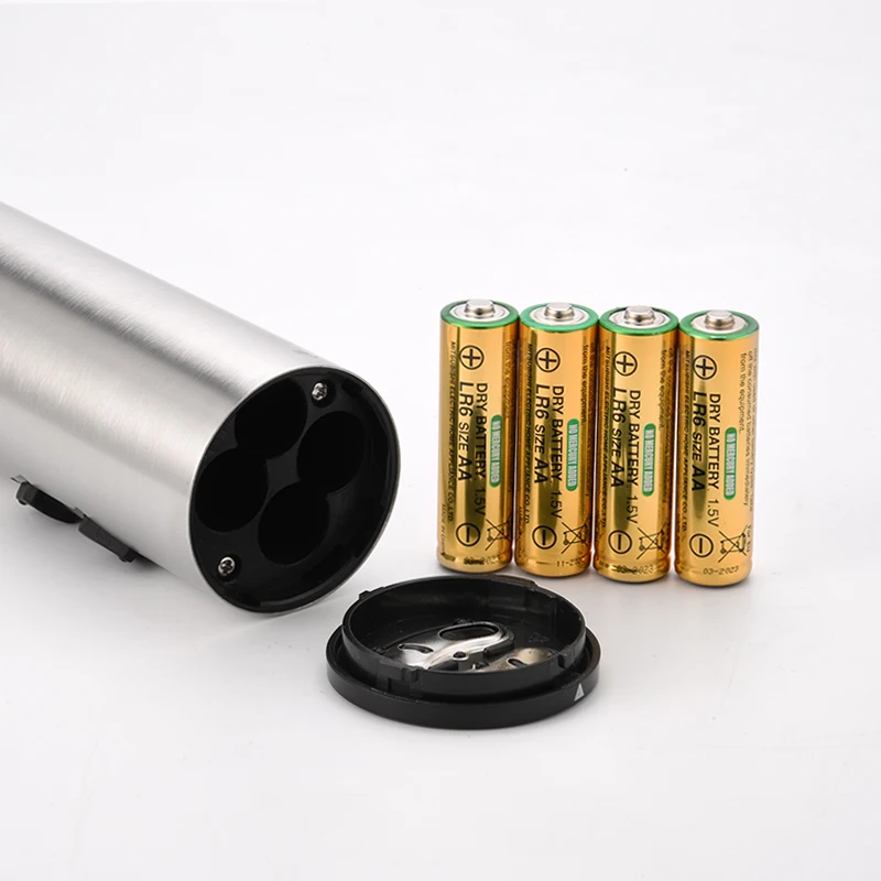 Multicolor Customizable Bottle Opener with LED Light Aluminum Alloy Electric Bottle Opener with Foil Cutter