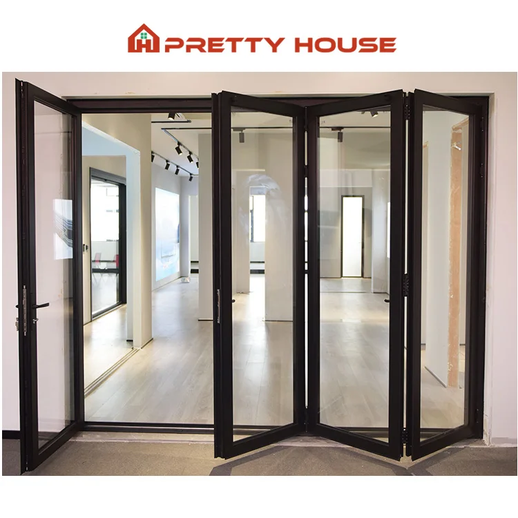 NFRC Custom aluminium tempered glass aluminum folding windows tempered glass window for apartment and hotel aluminium windows