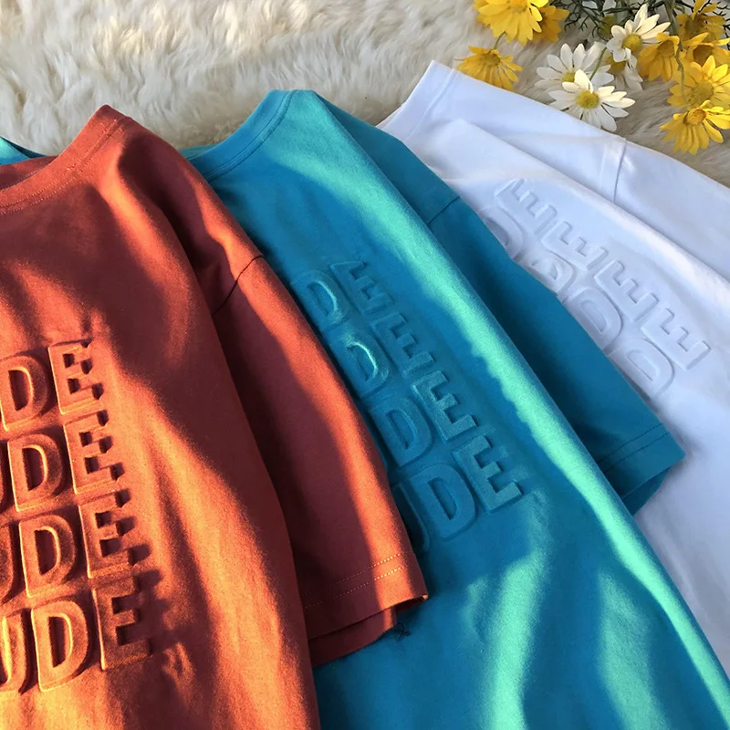 Повседневная мужская футболка poleras с коротким рукавом и 3d тиснением рубашки принтом на заказ