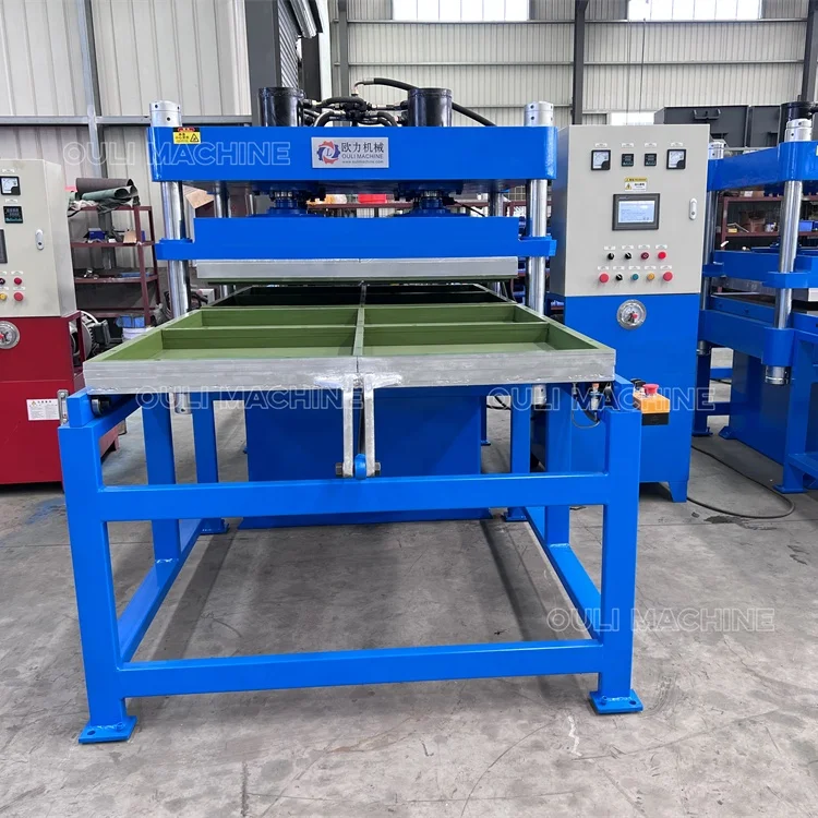 Низкая цена, 120 тонн, тренажерный зал, переработанные резиновые напольные коврики, вулканизирующая пресс-машина для наружной игровой площадки