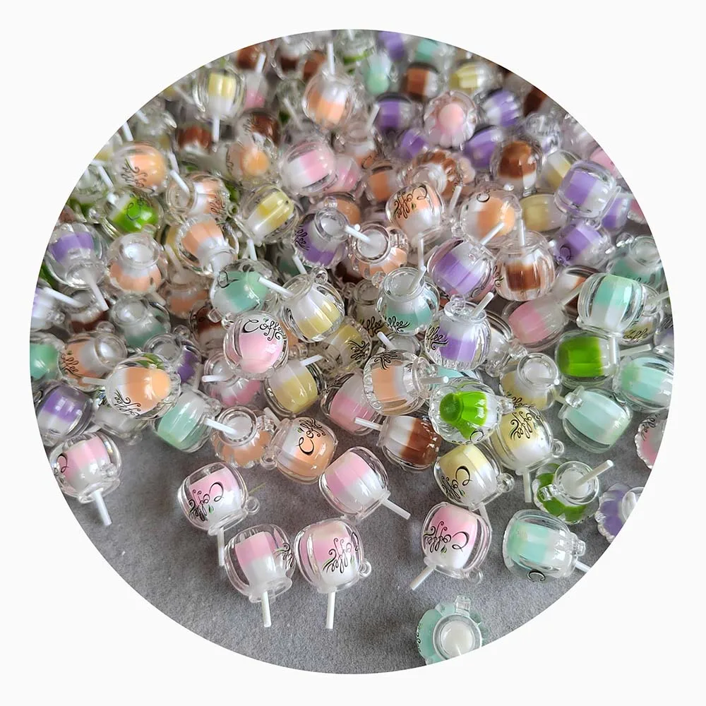 Luminous Coffee Cup Resin Charm Coffee Shop Gift Drink Charm
