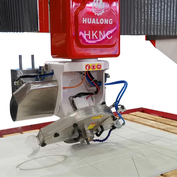 HUALONG stone machinery HKNC series 5 axis granit bridge saw Stone CNC Cutting Machine for countertop & funerary arts