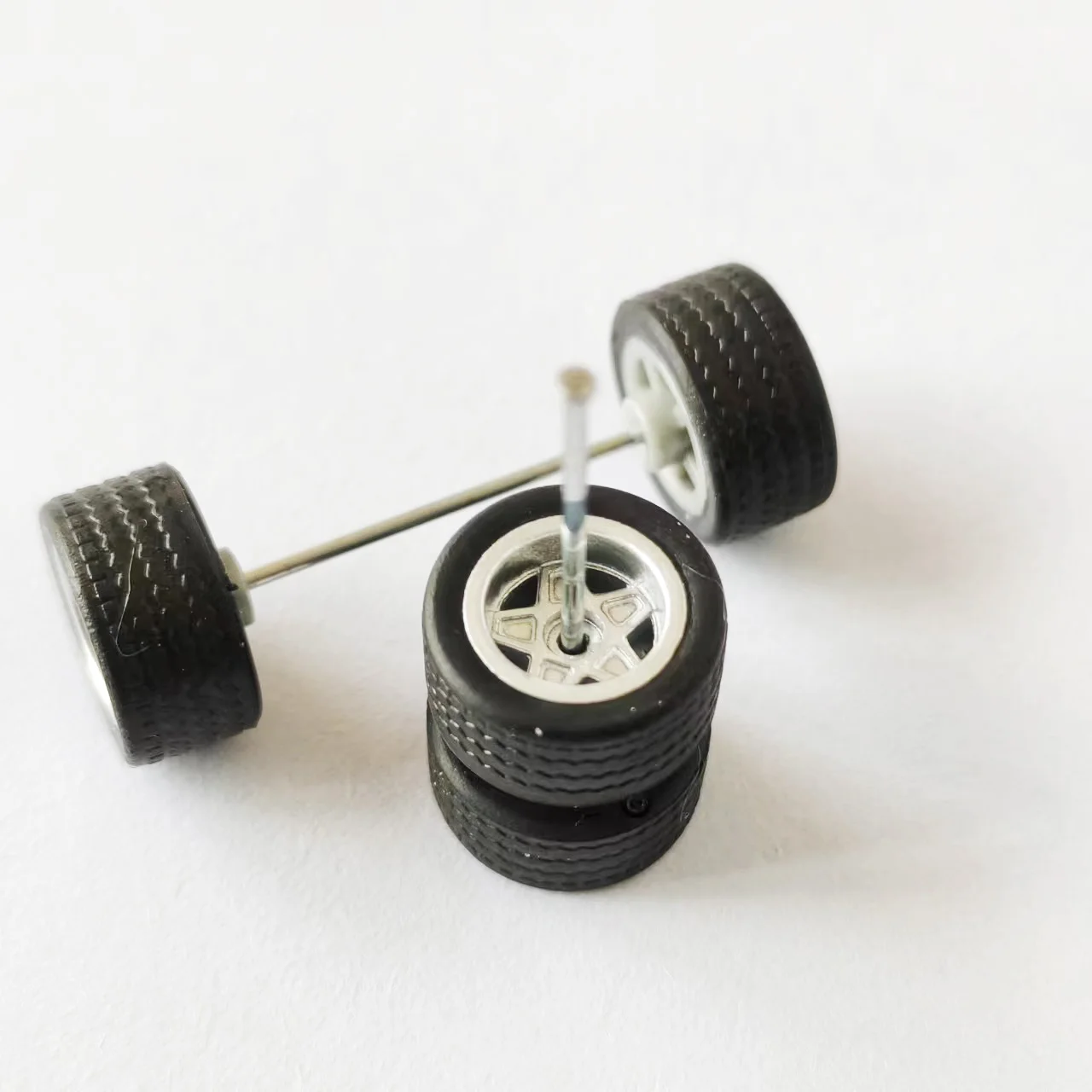 1/64 Alloy Car Wheels 10.8mm 11.2mm BBS ADVAN CE28 JDM Rubber Tires for 1:64 Mini Toy Car Model Hot Wheel/Matchbox/Domeka/Tomy