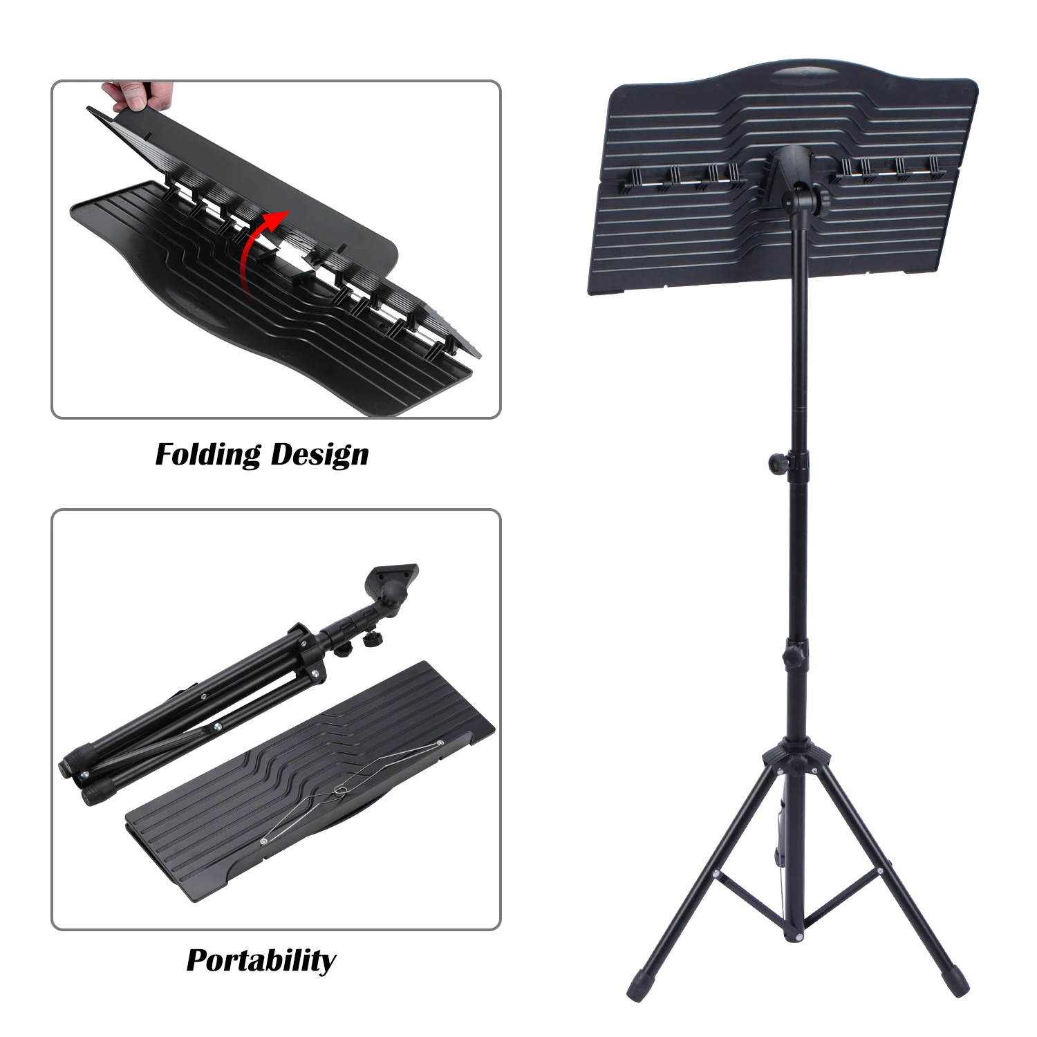 Best Quality Music Stand With Carry Carton Music Stand (1600172818866)