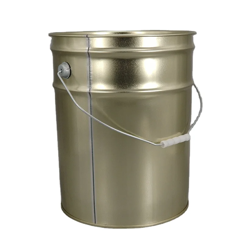 Round Empty Tinplate Drum Pail with Handle Hot Sale 20L Bucket UN/ISO9001 Round Shape Paint,paint Durable CN;JIA HUATAI Ranges