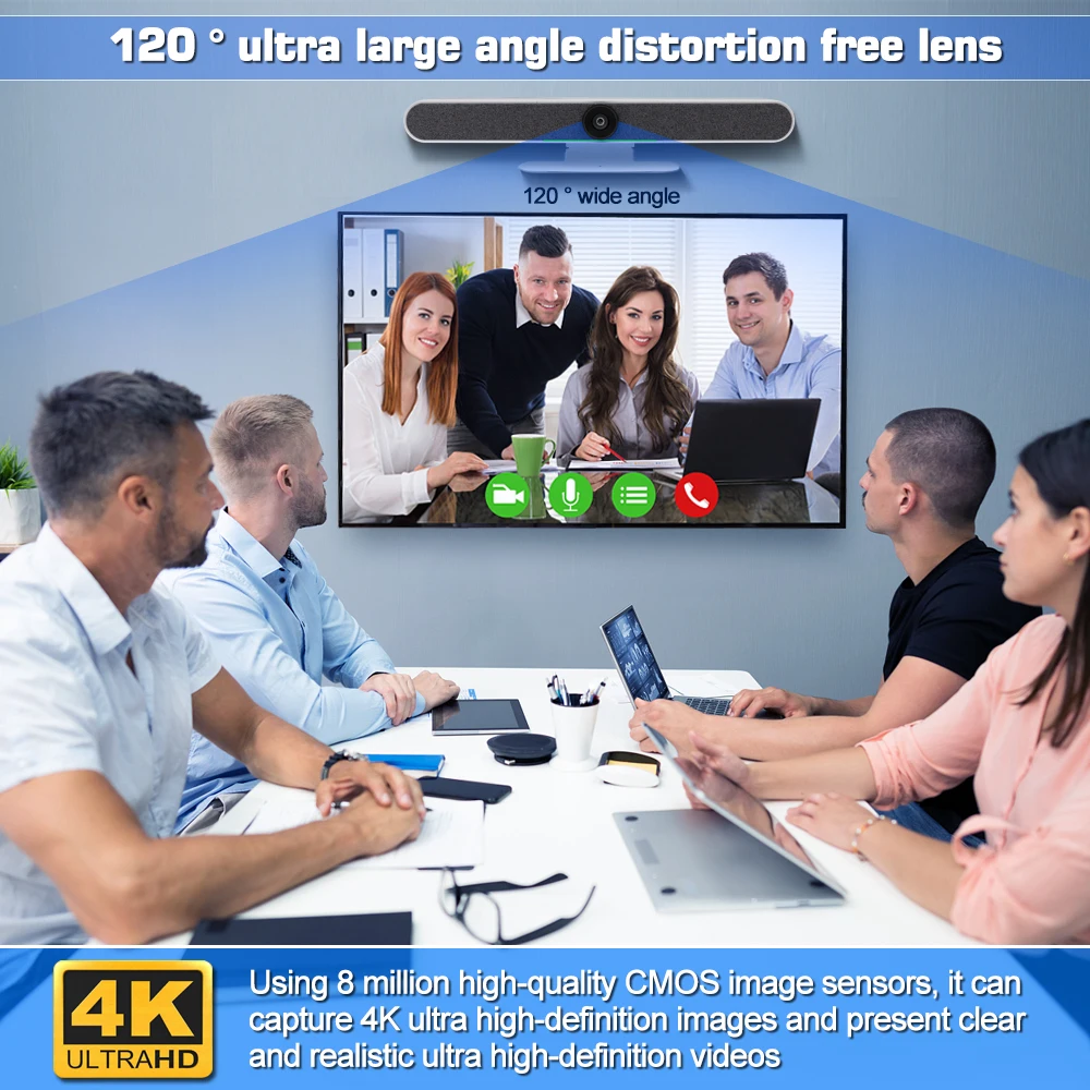 4K Конференц-камера лучшее предложение FoMaKo OEM ODM USB видео бар все-в-одном ТВ ПК Звуковая Панель