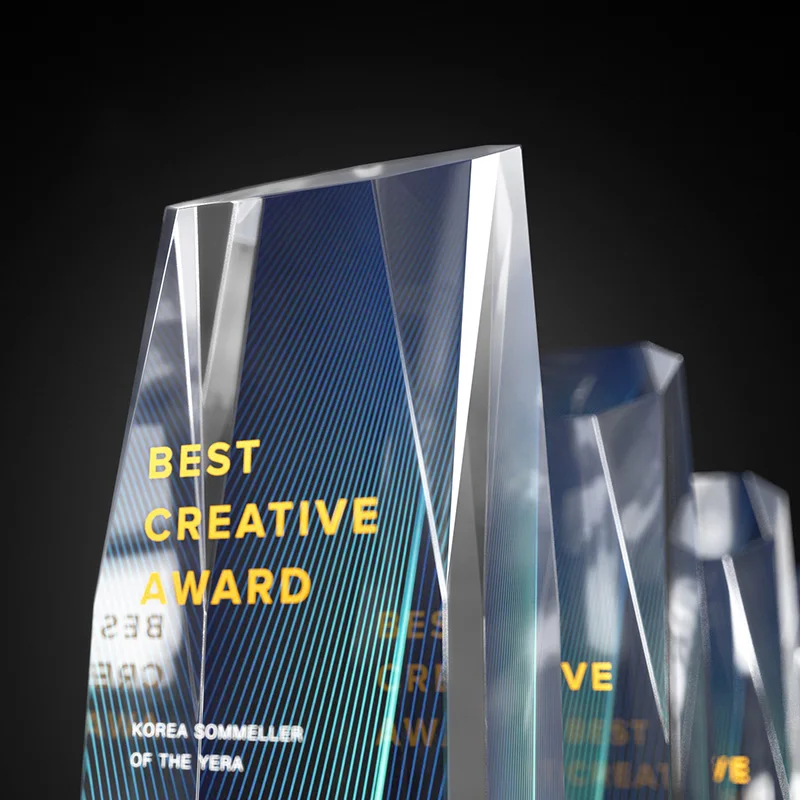 Новое поступление, новый продукт, индивидуальное соответствие, высококачественный кристаллический цвет K9, богатый Деловой Подарок, хрустальный стеклянный трофей