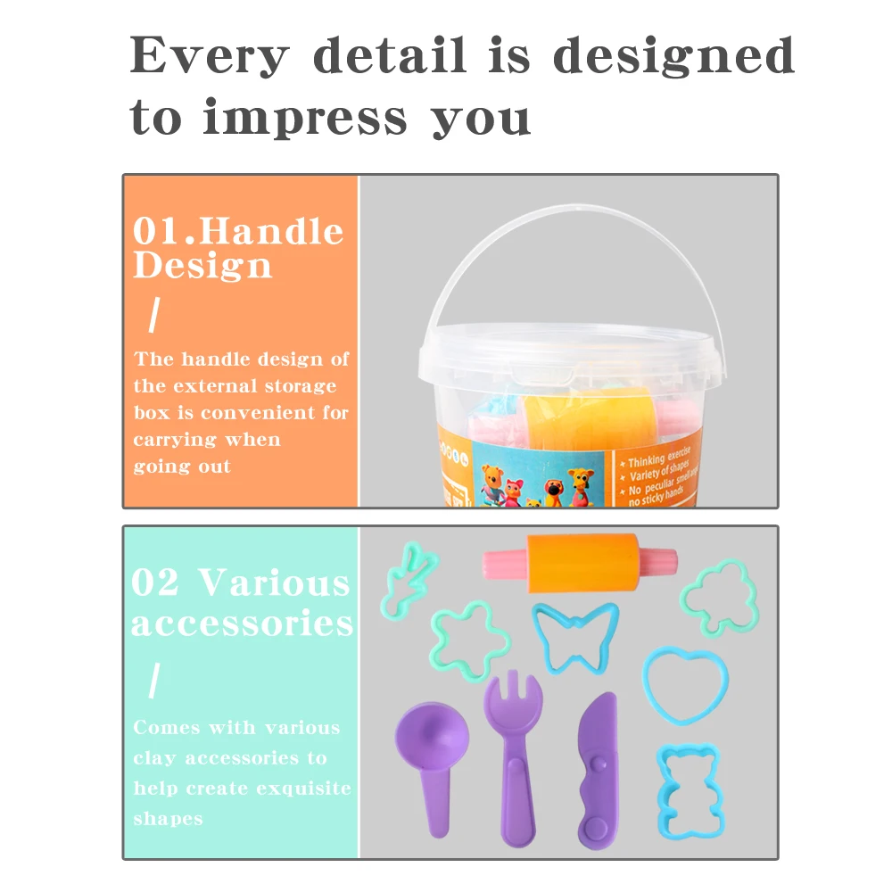 2024 Creative Magic Air Dry clay crafts Kits DIY Colorful Art and Craft Preschool Toys for Kids