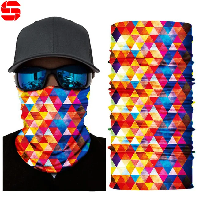 Wholesale Tube Paisley Neck Warmer Camo Cycling Neck Gaiter Tubular Bandanas Multifunctional Headwear