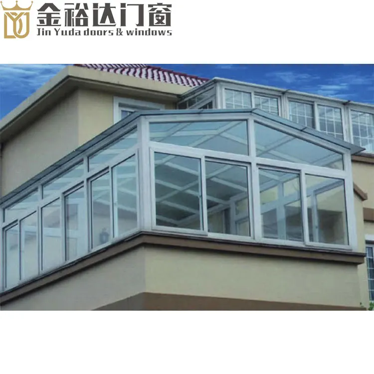 Glass House Winter Garden Aluminium Prefabricated Glass Sunroom For Solarium