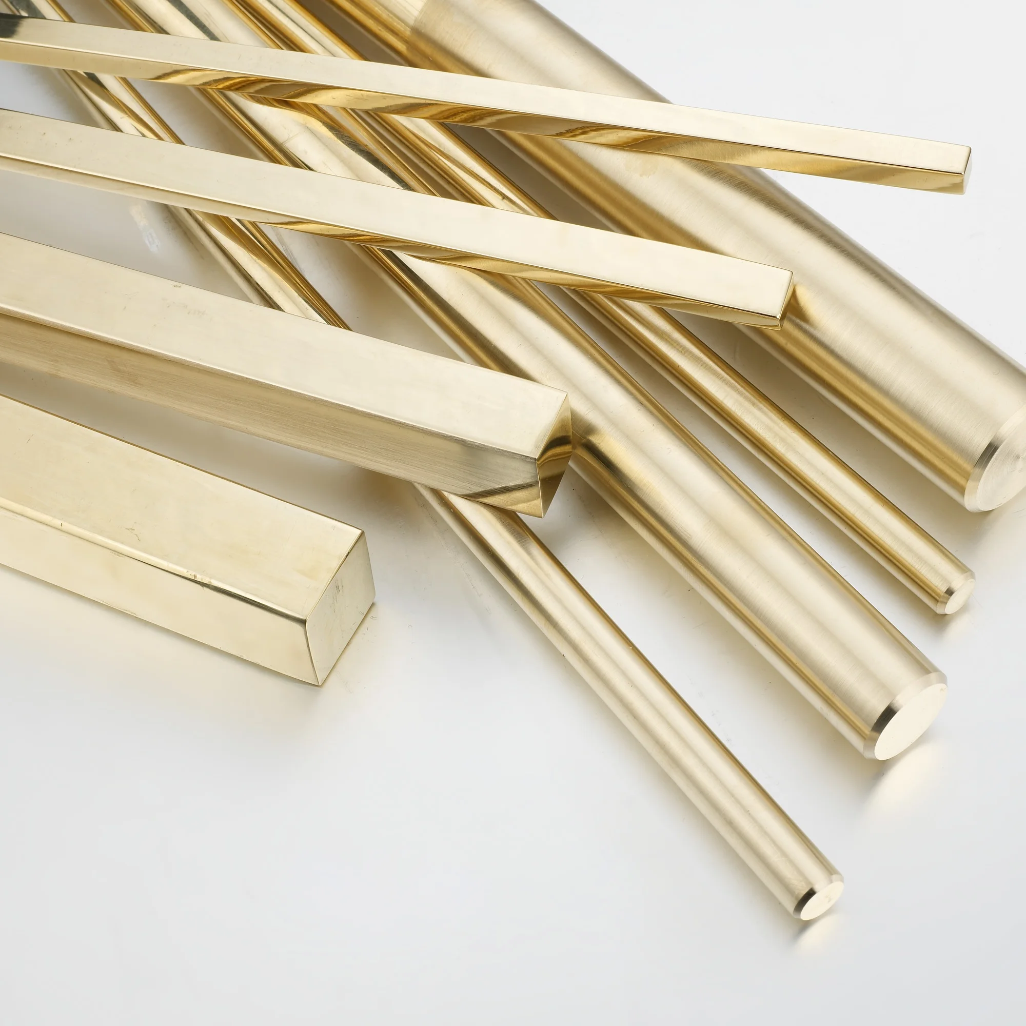 Boway Alloy HSB59-1.2 Eco Friendly Free Cutting Brass Alloy Rod Brass Square Bar For Bathroom Industry