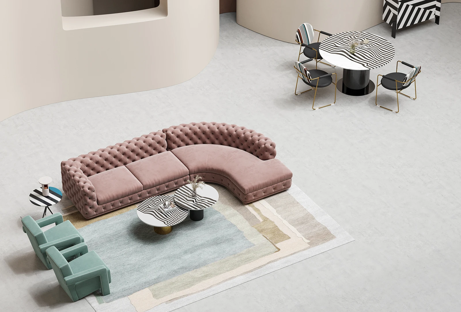 Luxury Classic American Style Villa Recliner Couch Sofa Bed Sectionals Button Tufted Sofa Living Room Sofa