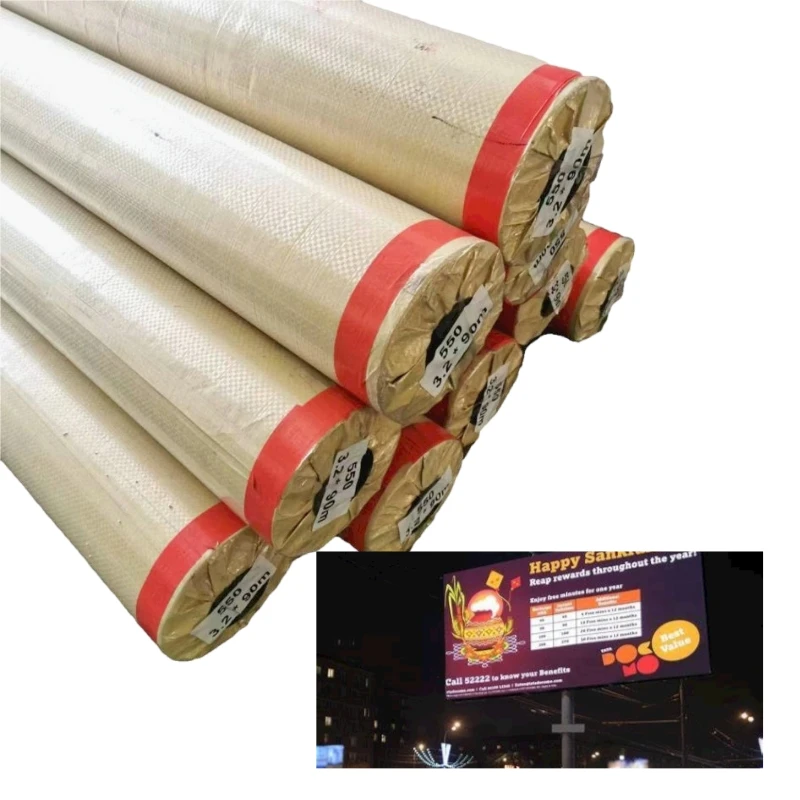 Flex Banner For Digital Printing 280 gsm 380 gsm 440 gsm 510g 3.2m Glossy and Matte PVC Advertising Material Lona Flex Banner