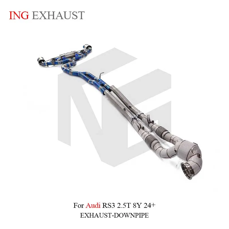ING Titanium Exhaust System Performance Full sets Catback for AUDI RS3 2.5T 8Y 24+ Muffler With Valve auto performance parts