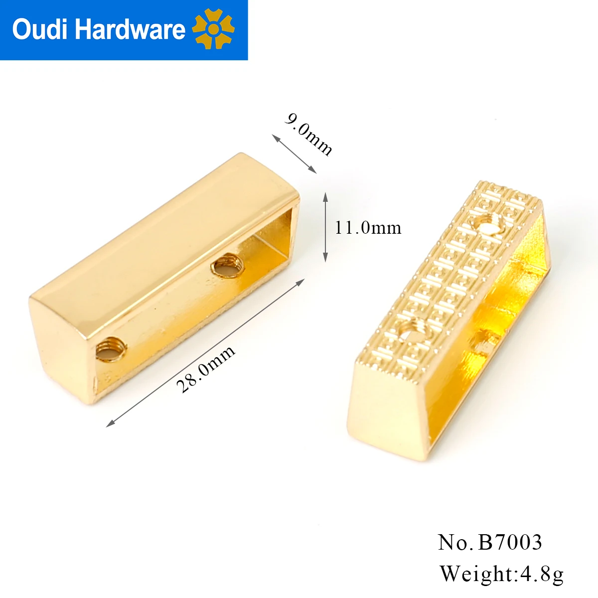 Bag Hollowed Decoration Buckle Belt Loop Customized Metal Belt Keeper D Ring Belt Accessories