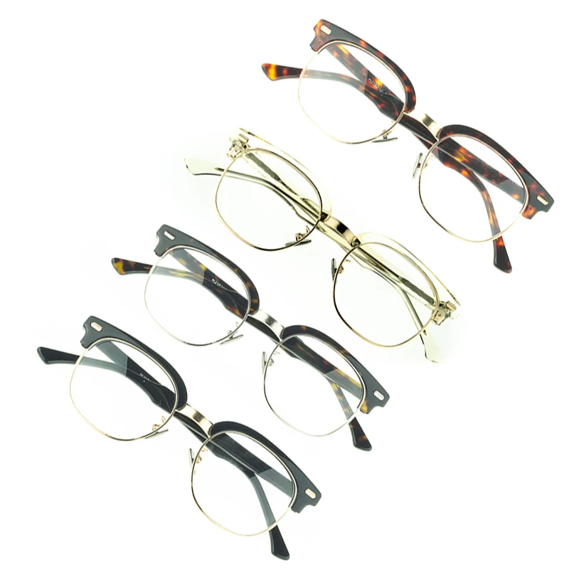 High-end  Assorted Diamond Tortoise  Acetate Half frame  Manufacturers In China