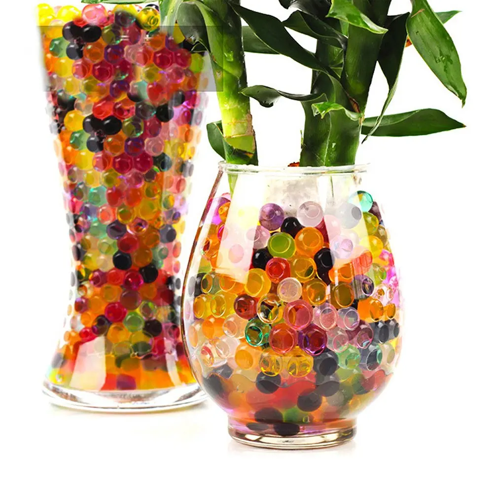 Soft Water Beads For Kids Non-Toxic Sensory Play Toys Rainbow Mix Gel Jelly Growing Balls Spa Refill Vases Home Outdoor Party