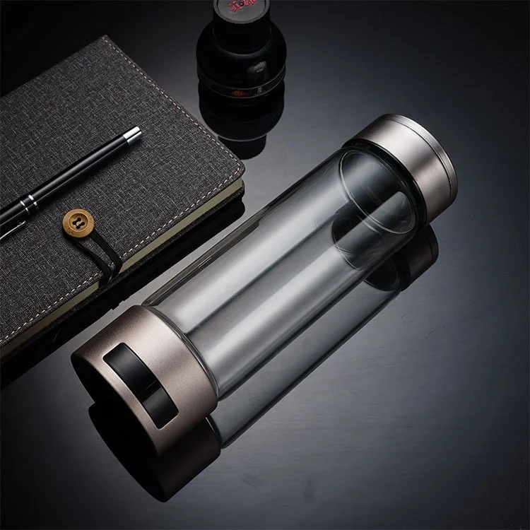 Hydrogen Rich Water Bottle Alkaline Generator Portable Healthy Cup USB Rechargeable Anti-Aging Hydrogen Water 400ml