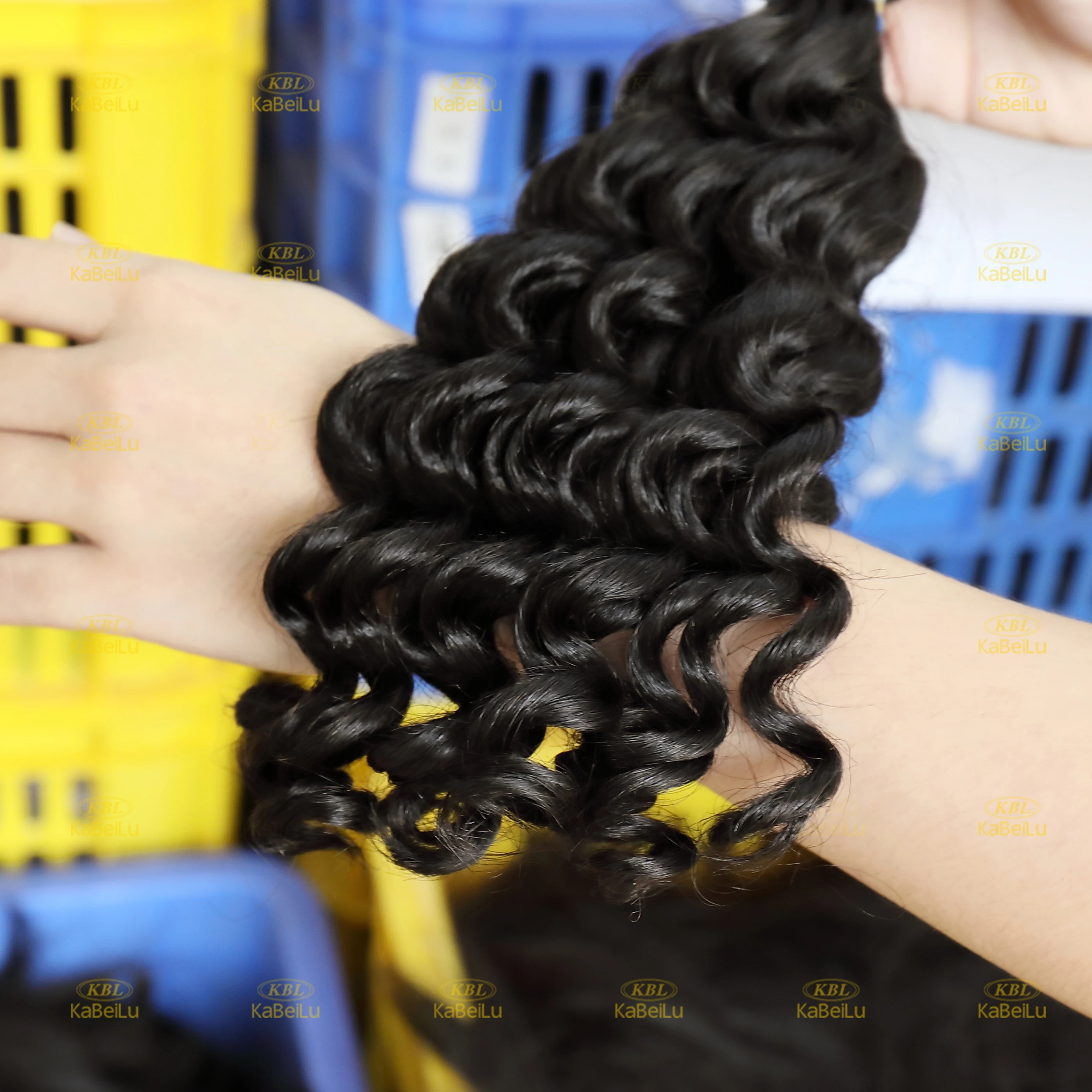 KBL Raw Virgin Hair Products Deep Wave 12A XR Virgin Hair 100% Unprocessed Natural Color Human Hair Weave Bundles Free Shipping