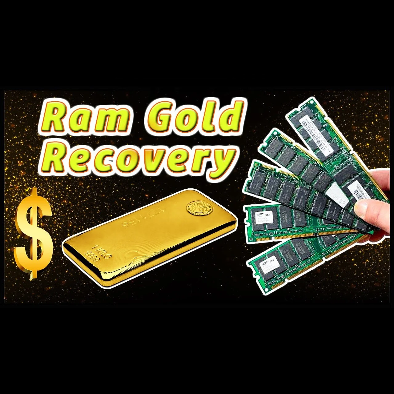 To Scrap Incinerated IC Chips For Gold Wires, Non Chemical Ram Gold Recovery Processor