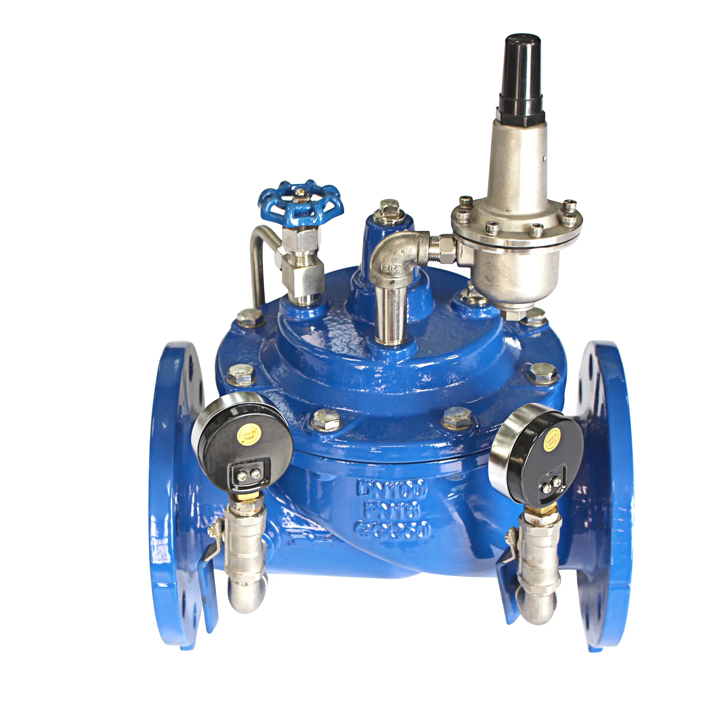 ODM OEM Custom Hydraulic Pressure Relief Valve Ductile Cast Iron Flow Control Valve