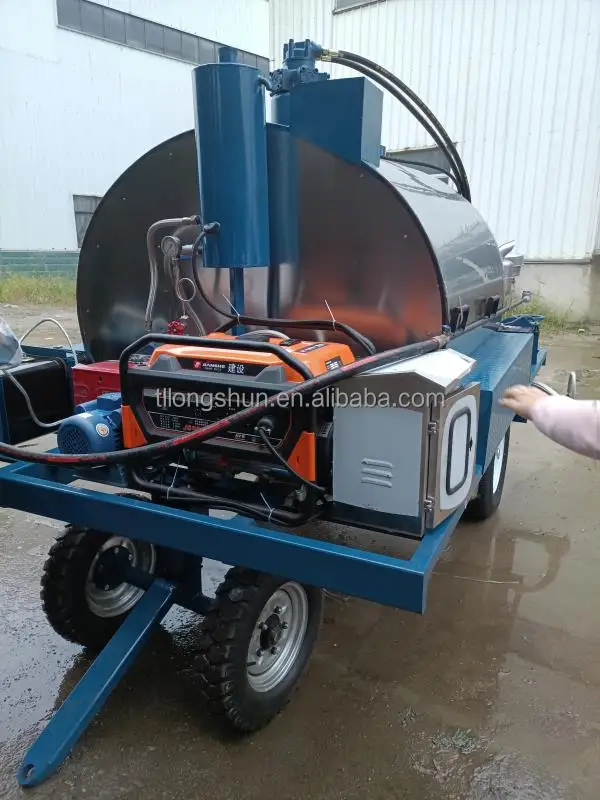 New 1.2-Ton Construction Asphalt Distributor Core Components with Engine and Pump for Pavers Road Machinery