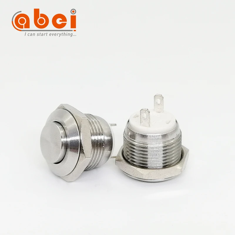 Momentary tact switch 12MM  Metal Push button 6V 12V unlocked switches with ring LED