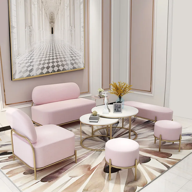 Beauty Salon Long Waiting Chair/comfortable Salon Waiting Sofa