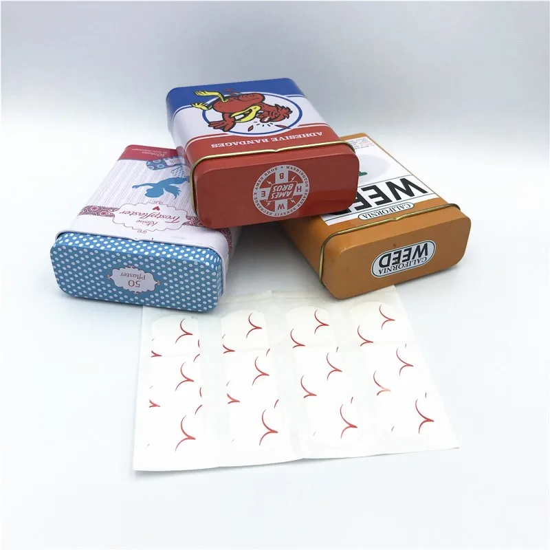 Customize Kids Cartoon Box Waterproof Band Aids Colored Printed bandaid custom