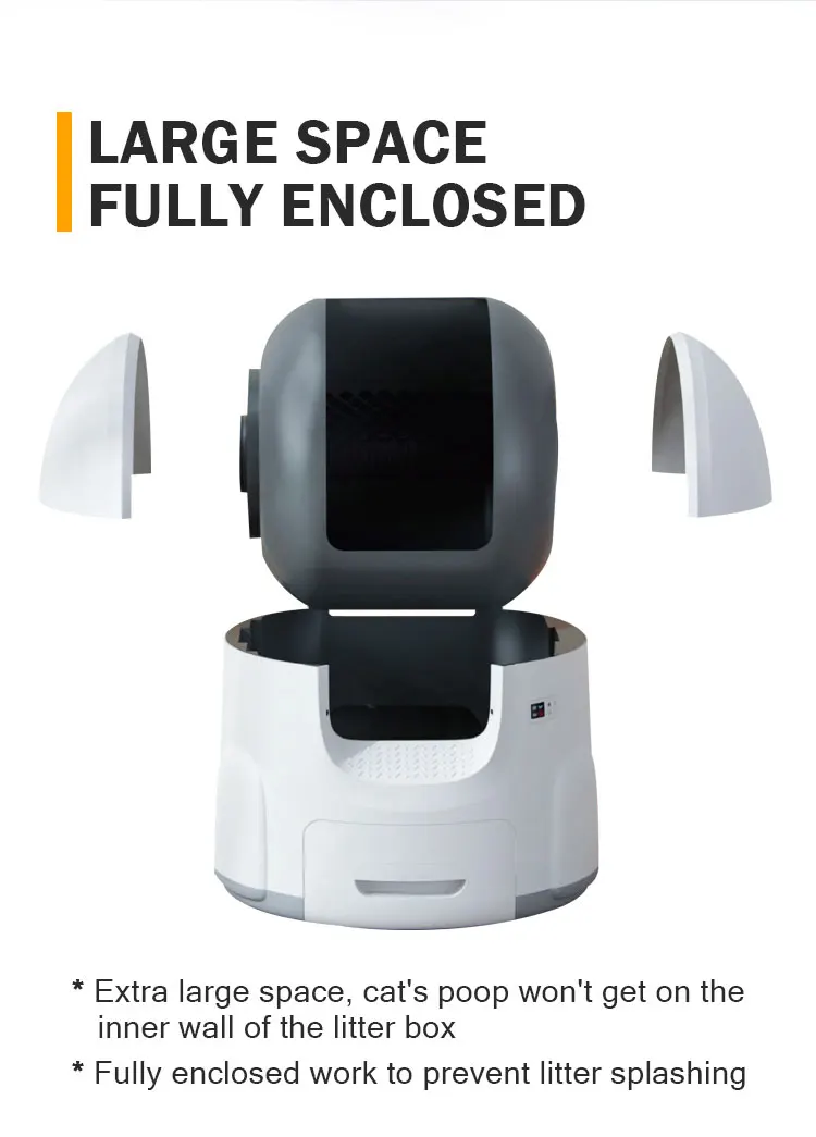 Automatic Cat Litter Box Tuya Smart App Control Self Cleaning Litter Boxes Cat Sand box Electronic Pet Toilet Cat Supplies