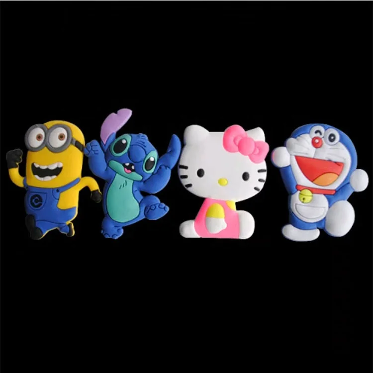 Promotional custom refrigerator magnet rubber 3D 2D novelty accessory collectible soft pvc fridge magnet with multi color