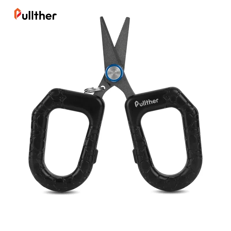 Pullzer wholesale saltwater fishing scissors with ABS handle, braided wire cutting machine, stainless steel fishing tool